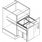 Vauth-Sagel 24 Inches Waste Bin with Soft Closing